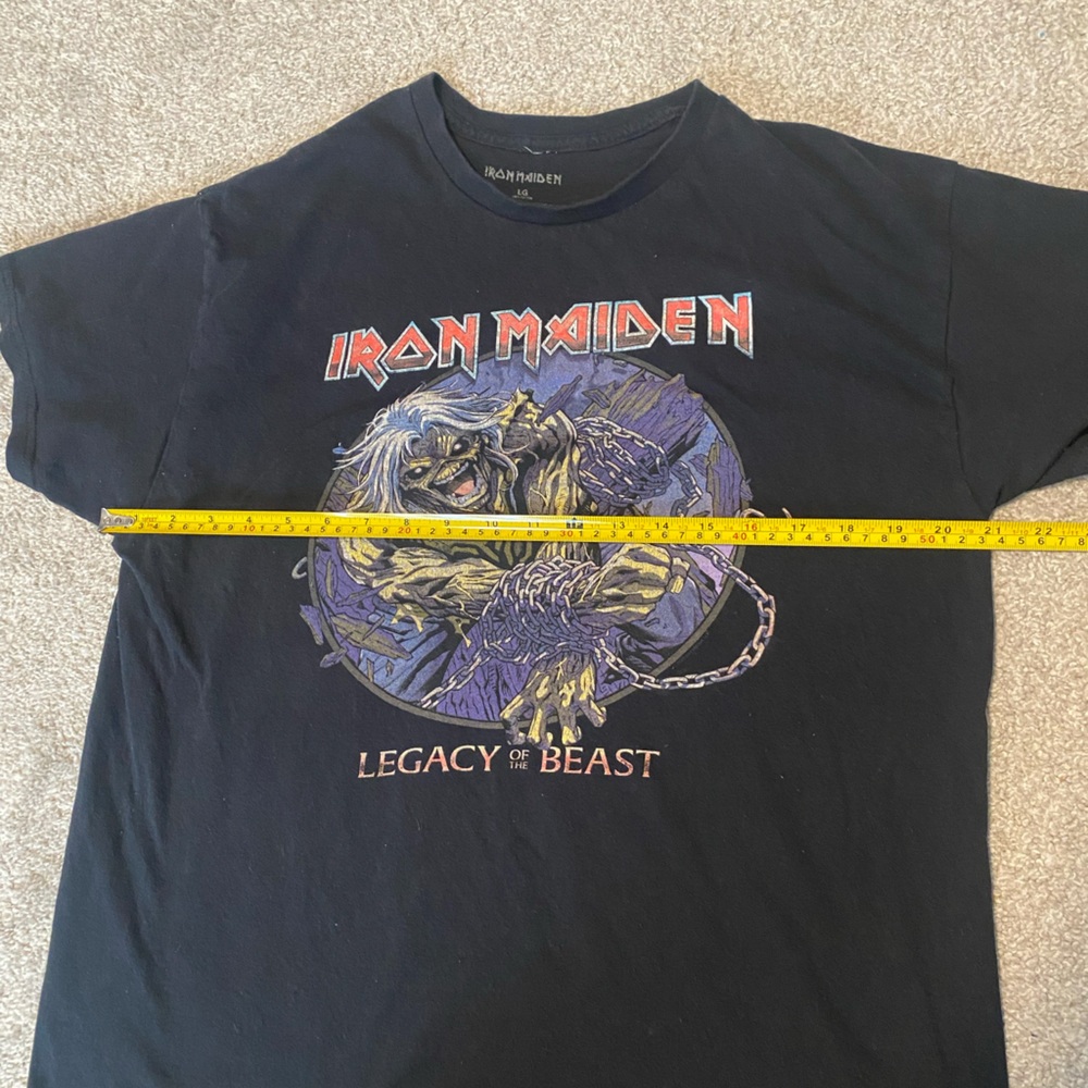 Iron Maiden Legacy of the Beast Graphic Band Tee Black Unisex Large - Picture 5 of 6